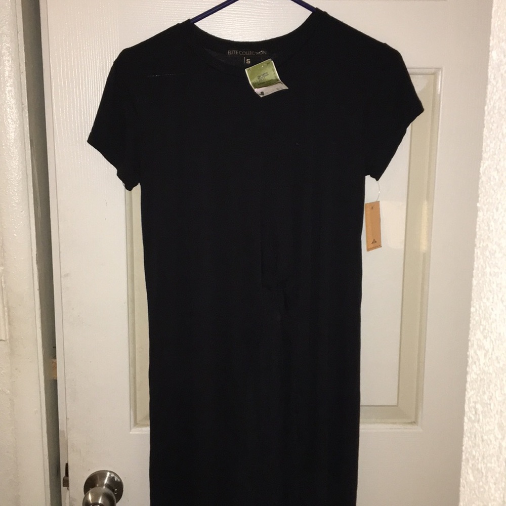 black dress / shirt